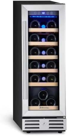Coupon ๐ฏ Kalamera 24'' Wine Cooler Refrigerator 46 Bottle Dual Zone Built-in Or Freestanding Fridge With Stainless Steel & Triple-Layer Tempered Reversible Glass Door And Temperature Memory Function ๐ฏ - Image 6