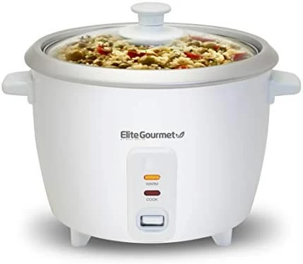 Brand new ๐ Elite Gourmet ERC-2010B Electric Rice Cooker With Stainless Steel Inner Pot Makes Soups, Stews, Porridge's, Grains And Cereals, 10 Cups Cooked (5 Cups Uncooked), Black ๐งจ - Image 8