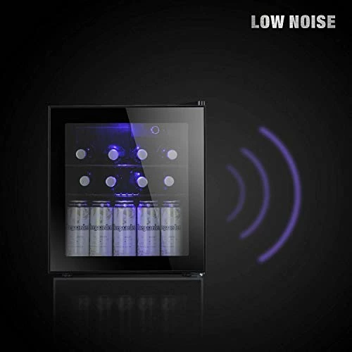 Flash Sale π Antarctic Star 1.6cu.ft Wine Cooler/Cabinet Beverage Refigerator Small Wine Cellar Soda Beer Counter Top Bar Fridge Quiet Operation Compressor Freestanding Door Black Glass π - Image 3