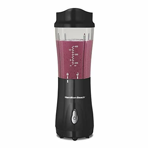 Hot Sale ✔️ Hamilton Beach Personal Blender For Shakes And Smoothies With 14 Oz Travel Cup And Lid, Black (51101AV) 👏