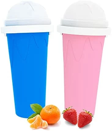 Top 10 ๐ LATIBELL Slushy Maker Cup Travel Slushie Cup Portable Slushie Maker Frozen Magic Cup Double Layer Silica Cup Pinch Cup ๐ Summer Cooler Smoothie Silicon Cup Mini Ice Cream Maker For Children' & Adult ๐ - Image 8