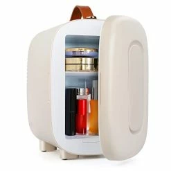 Best deal 😀 Living Enrichment Mini Fridge, 4L Skincare Fridge, Portable Small Refrigerator Cooler For Skincare, Beverage, Food, Cosmetics, Home, Bedroom, For 🎅 Christmas Gift - Stone W 😀