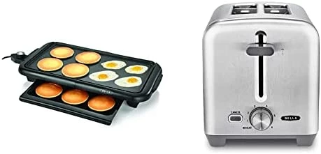 Best deal 🌟 BELLA Electric Griddle W Warming Tray, Make 8 Pancakes Or Eggs At Once, Fry Flip & Serve Warm, Healthy-Eco Non-stick 🧥 Coating, Hassle-Free Clean Up, Submersible Cooking Surface, 10" X 18", Copper/Black 💯 - Image 7
