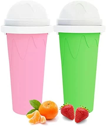 Top 10 ๐ LATIBELL Slushy Maker Cup Travel Slushie Cup Portable Slushie Maker Frozen Magic Cup Double Layer Silica Cup Pinch Cup ๐ Summer Cooler Smoothie Silicon Cup Mini Ice Cream Maker For Children' & Adult ๐ - Image 13