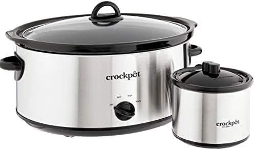 Top 10 โจ Crock-Pot Crockpot Large 8 Quart Slow Cooker With Mini 16 Ounce Food Warmer, Stainless Steel โ๏ธ - Image 7