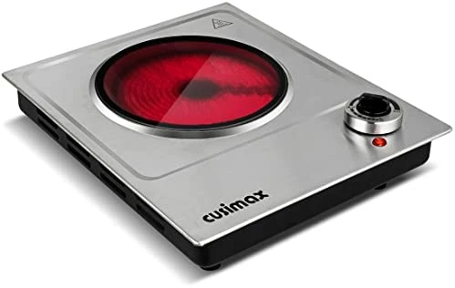 Best reviews of ๐งจ CUSIMAX Double Hot Plate For Cooking, 1800W Portable Electric Double Burners Countertop Burner Cast Iron Hot Plates Cooktop, Stainless Steel Silver Easy To Clean ๐คฉ - Image 12