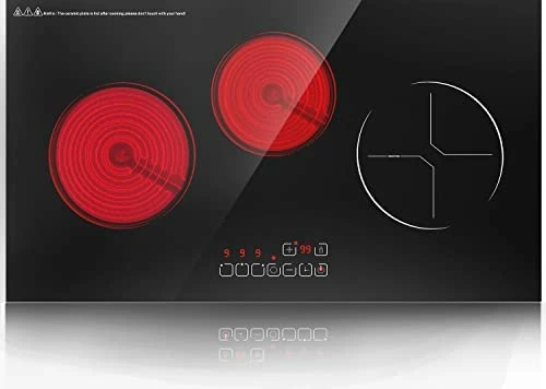 Outlet ๐ ANHANE Electric Cooktop 2000W Electric Burner Stove Top,110v Double Induction Cooktop Built-in Electric Hot Plates Burners For Cooking,9 Heating Level,20 Temperature Ajustement,Timer & Kid Safety Lock โญ - Image 7