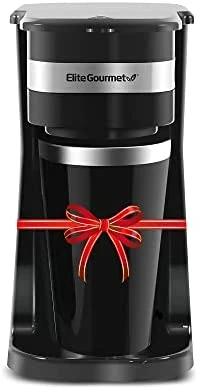 Best deal 🤩 Elite Gourmet EHC113M Personal Single-Serve Compact Coffee Maker Brewer Includes 14Oz. Stainless Steel Interior Thermal Travel Mug, Compatible With Coffee Grounds, Reusable Filter, Min ❤️ - Image 7