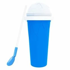 Top 10 👍 LATIBELL Slushy Maker Cup Travel Slushie Cup Portable Slushie Maker Frozen Magic Cup Double Layer Silica Cup Pinch Cup 🌞 Summer Cooler Smoothie Silicon Cup Mini Ice Cream Maker For Children' & Adult 🔔