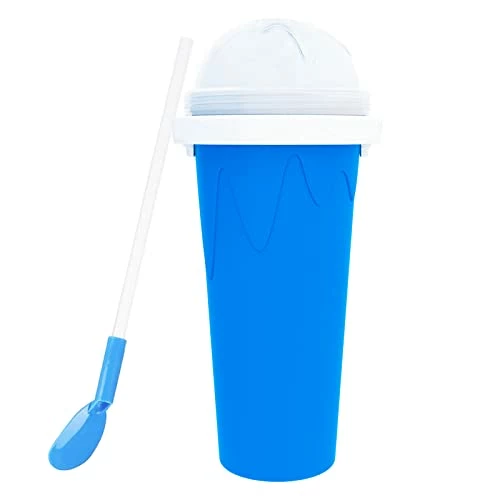 Top 10 ๐ LATIBELL Slushy Maker Cup Travel Slushie Cup Portable Slushie Maker Frozen Magic Cup Double Layer Silica Cup Pinch Cup ๐ Summer Cooler Smoothie Silicon Cup Mini Ice Cream Maker For Children' & Adult ๐