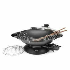 Buy 💯 Aroma Housewares AEW-307 Electric Wok, 5 Qt, Black ✨