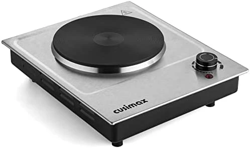 Best reviews of ๐งจ CUSIMAX Double Hot Plate For Cooking, 1800W Portable Electric Double Burners Countertop Burner Cast Iron Hot Plates Cooktop, Stainless Steel Silver Easy To Clean ๐คฉ - Image 15
