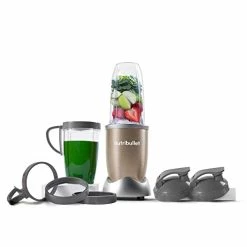 Top 10 🔥 NutriBullet Pro - 13-Piece High-Speed Blender/Mixer System With Hardcover Recipe Book Included (900 Watts) Champagne, Standard 🔔