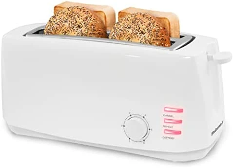 Coupon ๐ฏ Elite Gourmet ECT4829B Long Slot 4 Slice Toaster, 6 Toast Settings Toaster Defrost, Reheat, Cancel Functions, Slide Out Crumb Tray, Extra Wide Slots For Bagels Waffles, Black ๐คฉ - Image 7