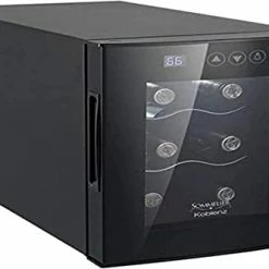 Hot Sale 😀 Koblenz 6-Bottle Free Standing Single Zone Fridge And Chiller Wine Cooler, One Size, Black 🛒