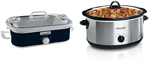 Best Pirce π Crock-Pot Crockpot 2.5-Quart Mini Casserole Crock Slow Cooker, White/Blue β - Image 11