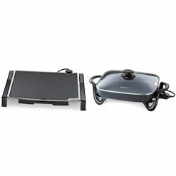 Cheap 𧨠Presto 07073 Electric Tilt-N-fold Griddle, 19", Black & 06852 16-Inch Electric Skillet With Glass Cov β