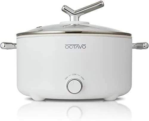 Wholesale π OCTAVO Electric Hot Pot 3L With 1350W Adjustable Power Control, Nonstick Electric Frying Pan, Multifunction Electric Skillet With Tempered Glass Lid For Shabu, Noodles, Stir-fry π― - Image 6