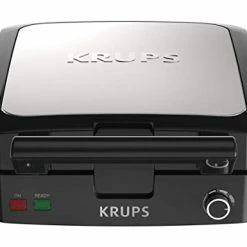Top 10 💯 KRUPS Belgian Waffle Maker, Waffle Maker With Removable Plates, 4 Slices, Silver/Black 😍