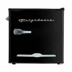 Coupon 😍 FRIGIDAIRE Black EFR176- AMZ EFR176 Retro Mini Refrigerator-Energy Saving-Adjustable Thermostat Control-Side Mounted Bottle Opener-Ideal For Dorm, Office, RV, Garage, Apartment 1.6 Cubic Feet 💯