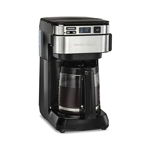 Best reviews of ๐ฅ Hamilton Beach Programmable Coffee Maker, 12 Cups, Front Access Easy Fill, Pause & Serve, 3 Brewing Options, Black (46310) ๐