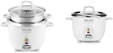 Flash Sale ๐คฉ Aroma Housewares 6-Cup (Cooked) / 1.2Qt. Select Stainless Pot-Style Rice Cooker, & Food Steamer, One-Touch Operation, Whit ๐ฅ - Image 7