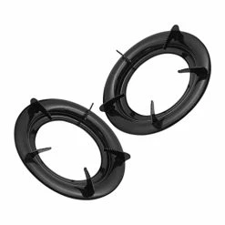 Flash Sale 💯 DOITOOL Wok Ring Cast Iron 2PCS- Universal Wok Ring For Gas Stove- Non Slip Wok Support Ring Wok Stand For Gas Stove Rack Accessories Cookware Accessories （ Black/ 9in ） 😍