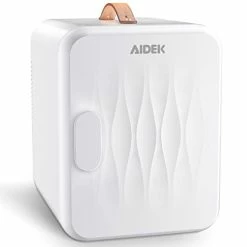 Outlet 🎉 Aidek Cosmetic Mini Fridge For Skin Care/Makeup, 4L Portable Beauty Fridges DIY Shelves For Bedroom, Dorm, Office, Small Refrigerator, AC/DC12v Car Cooler For Desktop And Travel (Frost White) 🛒