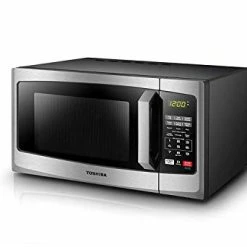 Cheapest 🥰 TOSHIBA EM925A5A-SS Countertop Microwave Oven, 0.9 Cu Ft With 10.6 Inch Removable Turntable, 900W, 6 Auto Menus, Mute Function & ECO Mode, Child Lock, LED Lighting, Stainless Steel 🎉