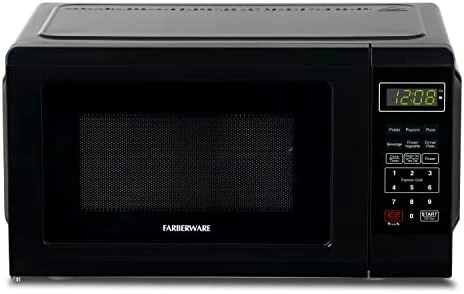 Best deal โ Farberware Compact Countertop Microwave Oven 0.7 Cu. Ft. 700-Watt With LED Lighting, Child Lock, Easy Clean Grey Interior, Whit โญ - Image 6