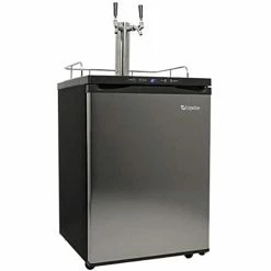 Wholesale ❤️ EdgeStar KC3000SSTWIN Full Size Dual Tap Kegerator With Digital Display - Black And Stainless Steel 🤩