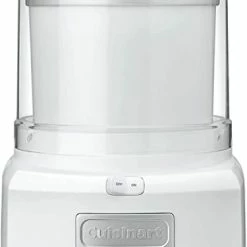 New 🎉 Cuisinart ICE-21P1 1.5-Quart Frozen Yogurt, Ice Cream And Sorbet Maker, Double Insulated Freezer Bowl Elminates The Need For Ice And Makes Frozen Treats In 20 Minutes Or Less, White ✨