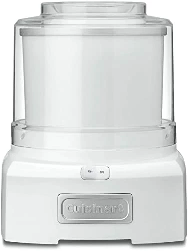 New 🎉 Cuisinart ICE-21P1 1.5-Quart Frozen Yogurt, Ice Cream And Sorbet Maker, Double Insulated Freezer Bowl Elminates The Need For Ice And Makes Frozen Treats In 20 Minutes Or Less, White ✨ - Image 6