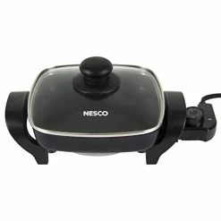 Budget ❤️ Nesco, Black, ES-08, Electric Skillet, 8 Inch, 800 Watt 💯