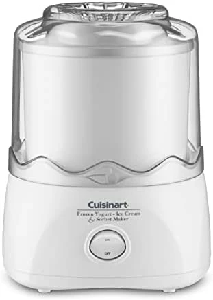 New 🎉 Cuisinart ICE-21P1 1.5-Quart Frozen Yogurt, Ice Cream And Sorbet Maker, Double Insulated Freezer Bowl Elminates The Need For Ice And Makes Frozen Treats In 20 Minutes Or Less, White ✨ - Image 9
