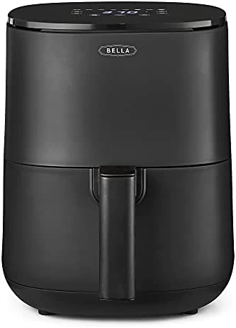 Best Pirce 𧨠BELLA 2.9QT Touchscreen Air Fryer, No Pre-Heat Needed, No-Oil Frying, Fast Healthy Evenly Cooked Meal Every Time, Dishwasher Safe Non Stick Pan And Crisping Tray For Easy Clean Up, Matte Black π - Image 4