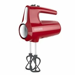 Outlet 🛒 BLACK+DECKER Hand Held Mixer MX610R, 5-Speed, Red 🎉