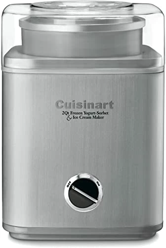 Best deal ๐ Ice Cream Maker By Cuisinart, Ice Cream And Frozen Yogurt Machine, 2-Qt. Double-Insulated Freezer Bowl, Silver, ICE30BC Brushed Chrome ๐