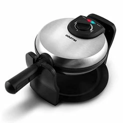Promo 👍 Gourmia GWM448 Rotating Waffle Maker - 180° Rotation - Variable Browning Control - Indicator Lights - Easy To Clean - Stainless Steel 🤩