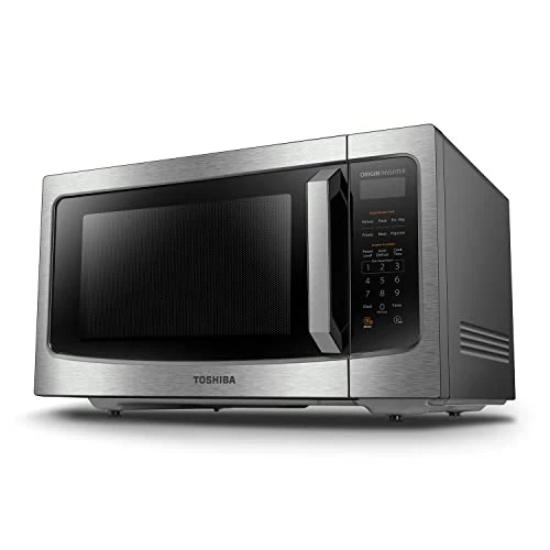Best Pirce ๐ TOSHIBA ML-EM45PIT(SS) Countertop Microwave Oven With Inverter Technology, Kitchen Essentials, Smart Sensor, Auto Defrost, 1.6 Cu Ft, 13.6" Removable Turntable, 33lb.&1350W, Stainless Steel โญ