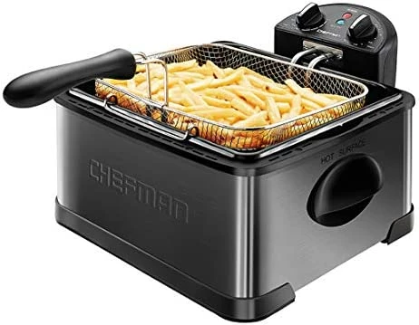 Discount 👍 Chefman 4.5L Dual Cook Pro Deep Fryer With Basket Strainer And Removable Divider, Jumbo XL Size, Adjustable Temp & Timer, Perfect For Chicken, Fries, Chips And More, Easy To Clean, Stainless Steel 🌟 - Image 6