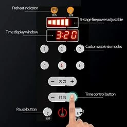 Best Sale 😉 Commercial Touch Screen Intelligent Cooking Cooker With Non-Stick Inner Pot, Multifunctional Drum-Type Electric Stir-Fry Maker To Cook Chinese Food ，Automatic Stir-Fry Machine, 6.4QT/3200W ❤️