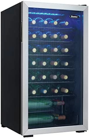 Cheap 🥰 Danby DWC036A2BDB-6 3.3 Cu. Ft. Free Standing Wine Cooler, Holds 36 Bottles, Single Zone Drinks Fridge With Glass Door-Beverage Chiller For Kitchen, Home Bar, In Black 🤩 - Image 7