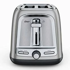 Best deal โ๏ธ Oster 2-Slice Toaster With Advanced Toast Technology, Stainless Steel Gray ๐