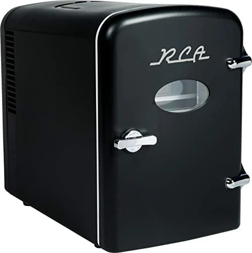 Discount ๐งจ RCA Mini Retro 6 Can Beverage Refrigerator-Black, RMIS129-BLACK ๐ฅฐ - Image 7