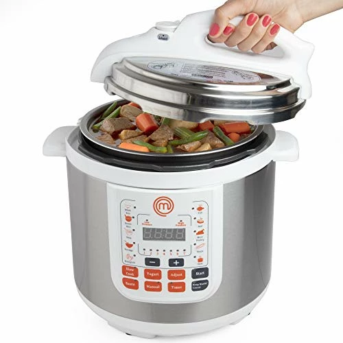 Best deal π MasterChef 13-in-1 Pressure Cooker- 6 QT Electric Digital Instant MultiPot W 13 Programmable Functions- High And Low Pressure Slow Non-Stick Pot Cooking Warmer Options, LED Display, Delay Timer, Ric π - Image 7