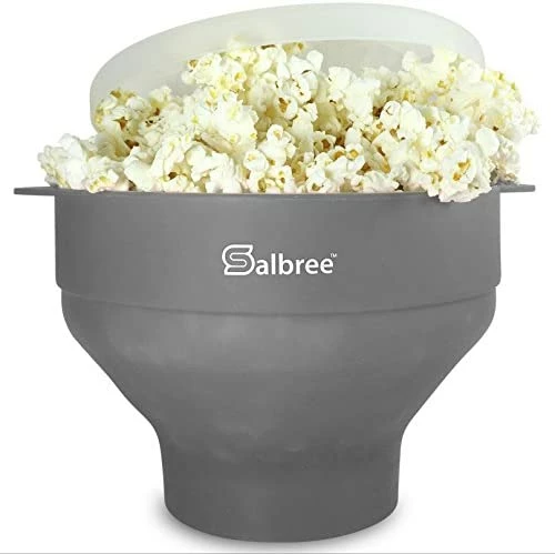 Cheapest 🎁 Original Salbree Microwave Popcorn Popper, Silicone Popcorn Maker, Collapsible Bowl - The Most Colors Available (Aqua) 🔥 - Image 13