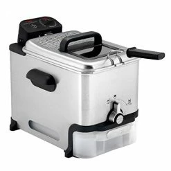 Cheap ✔️ T-fal Deep Fryer With Basket, Stainless Steel, Easy To Clean Deep Fryer, Oil Filtration, 2.6-Pound, Silver, Model FR8000 🛒