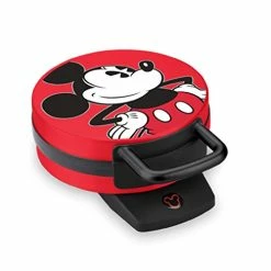 Buy 🔔 Disney DCM-12 Mickey Mouse Waffle Maker, Red 👍