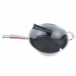 Top 10 βοΈ CNCEST Wok Cookware, 34CM Wok, Kitchen Utensils, With Glass Lid, Wok For Induction Cooker, Ceramic, Electric Stove, Gas Stove β